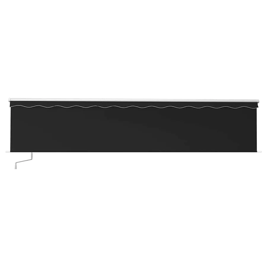 Auvent manuel rétractable avec store 6x3 m Anthracite - 3