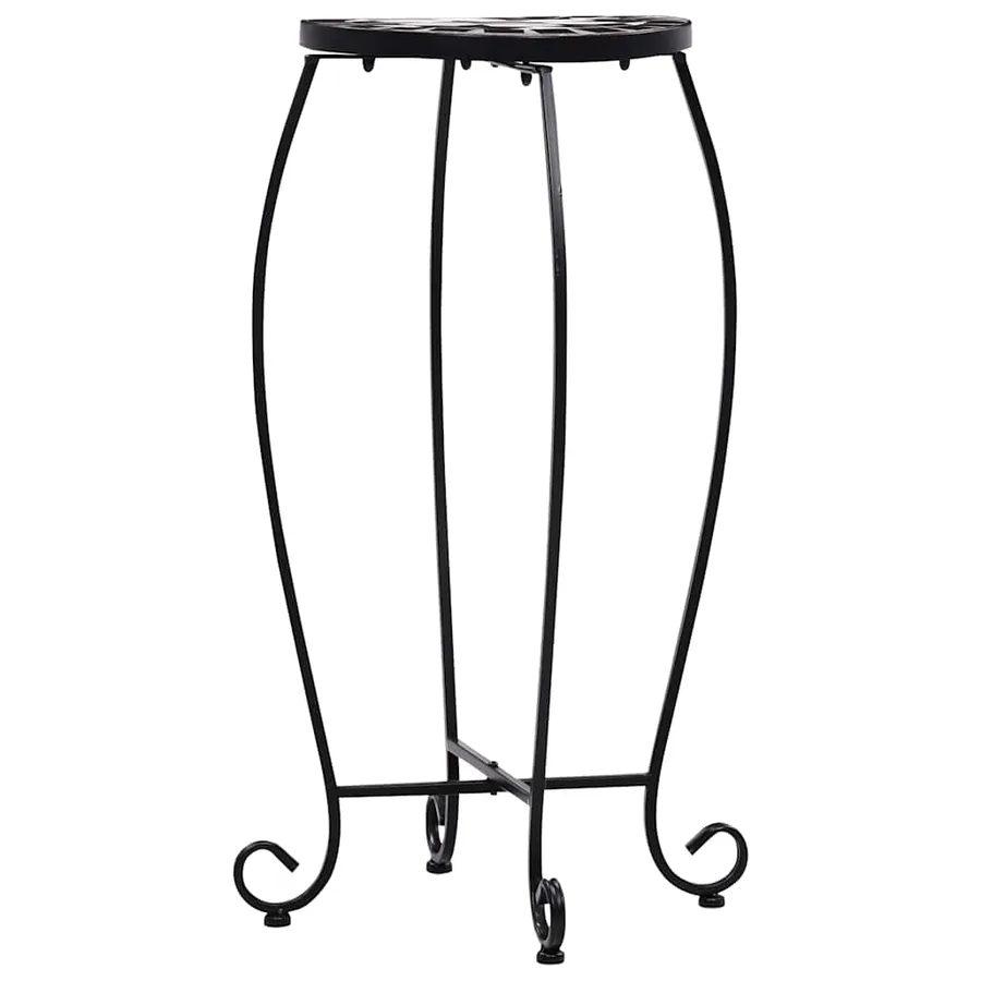 Tables mosaïque 3 pcs noir et blanc Céramique - 7