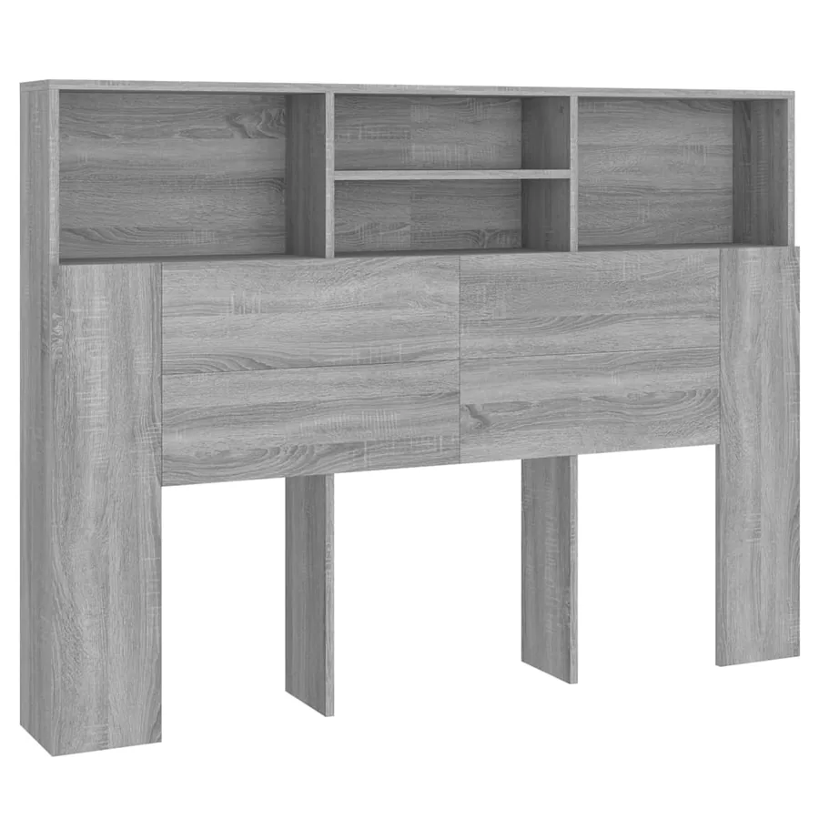 Armoire de tête de lit Sonoma gris 140x19x103,5 cm - 2