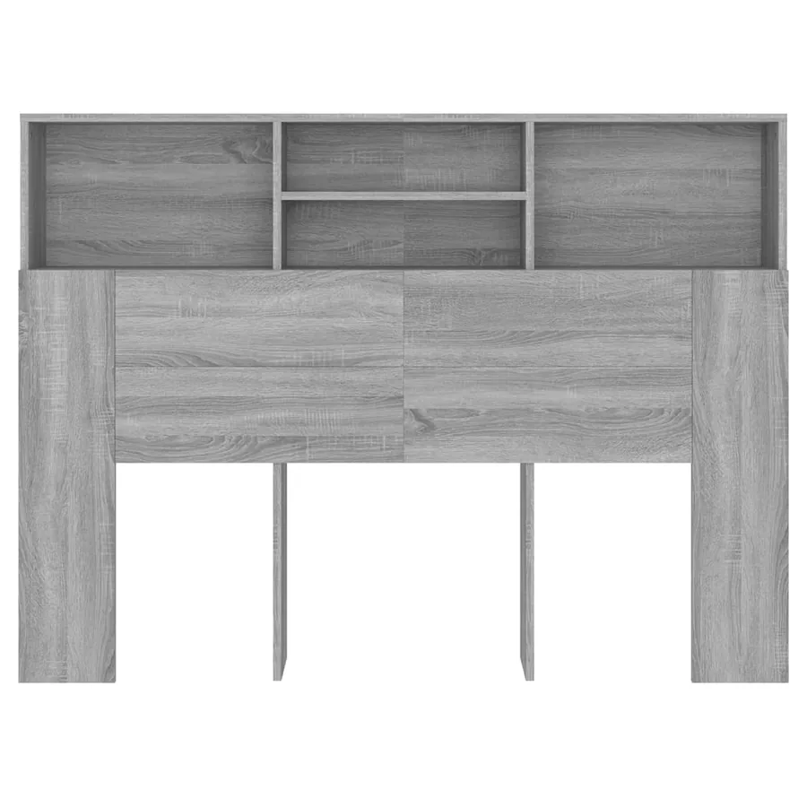 Armoire de tête de lit Sonoma gris 140x19x103,5 cm - 5