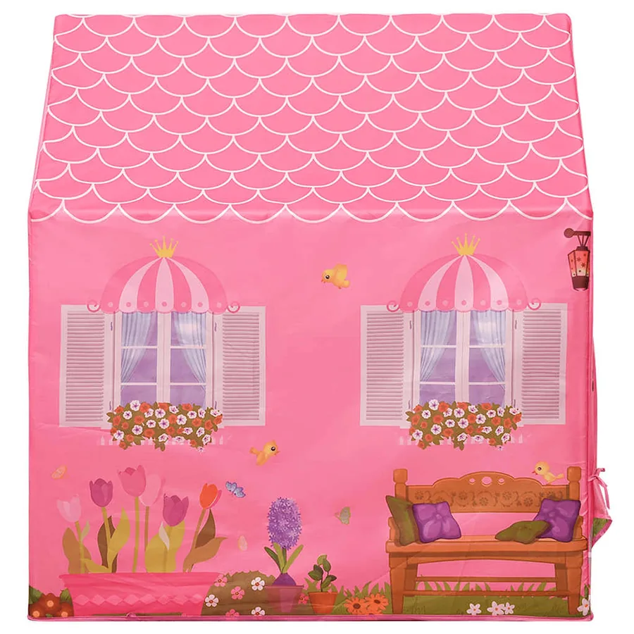Tente de jeu pour enfants Rose 69x94x104 cm - 4