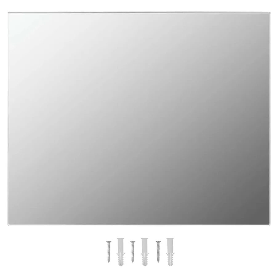 Miroir mural sans cadre avec lampes LED Rectangulaire Verre - 8