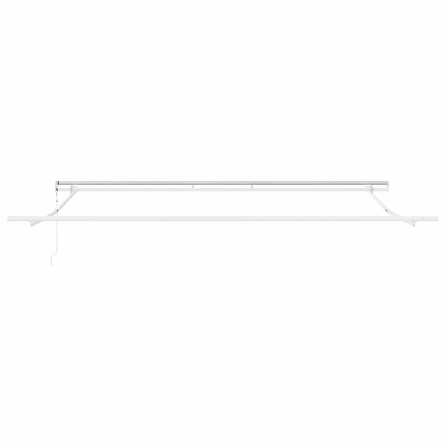 Cadre d'auvent Blanc 400 × 350 cm Aluminium - 4