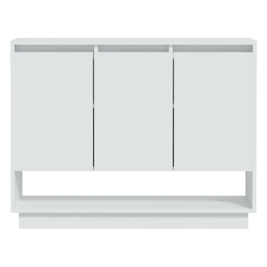 Buffet Blanc 97x31x75 cm Bois d'ingénierie - 5