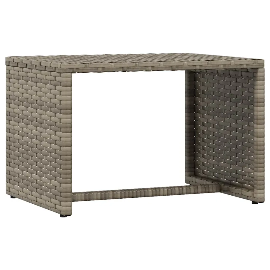 Transat 1 pc avec table noir résine tressée - 17