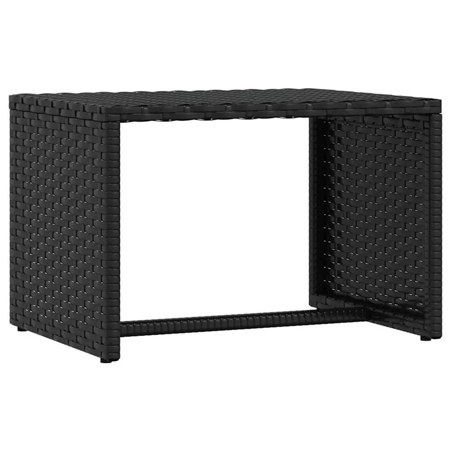 Transat 1 pc avec table noir résine tressée - 6