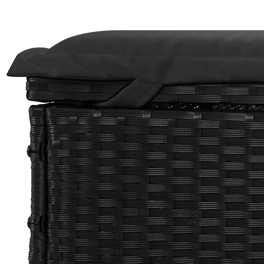 Transat 1 pc avec table noir résine tressée - 9