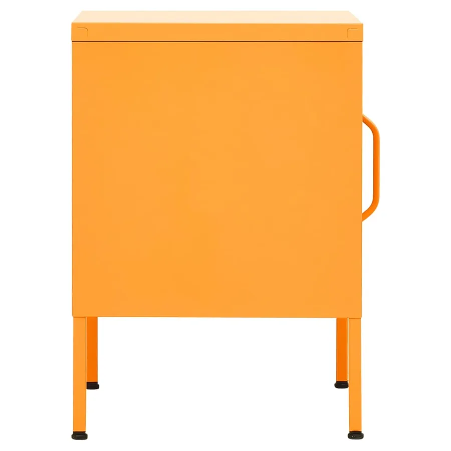 Table de chevet Jaune moutarde 35x35x51 cm Acier - 6