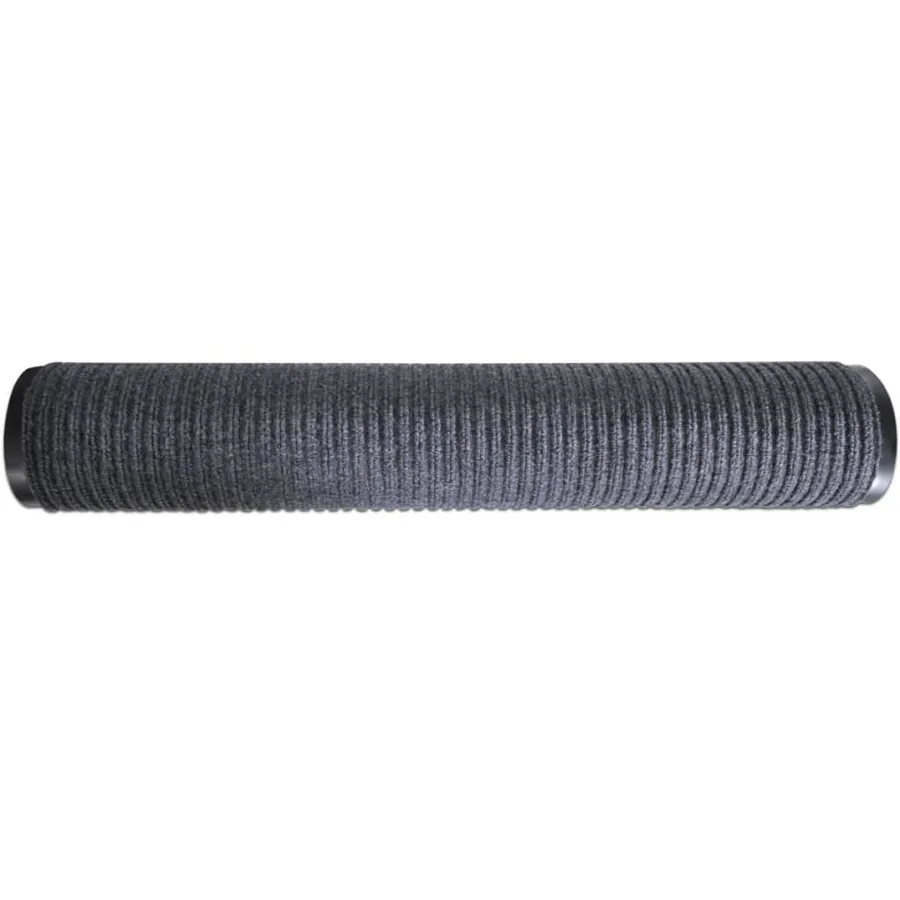 Tapis d'entrée gris 120 x 180 cm PVC - 4
