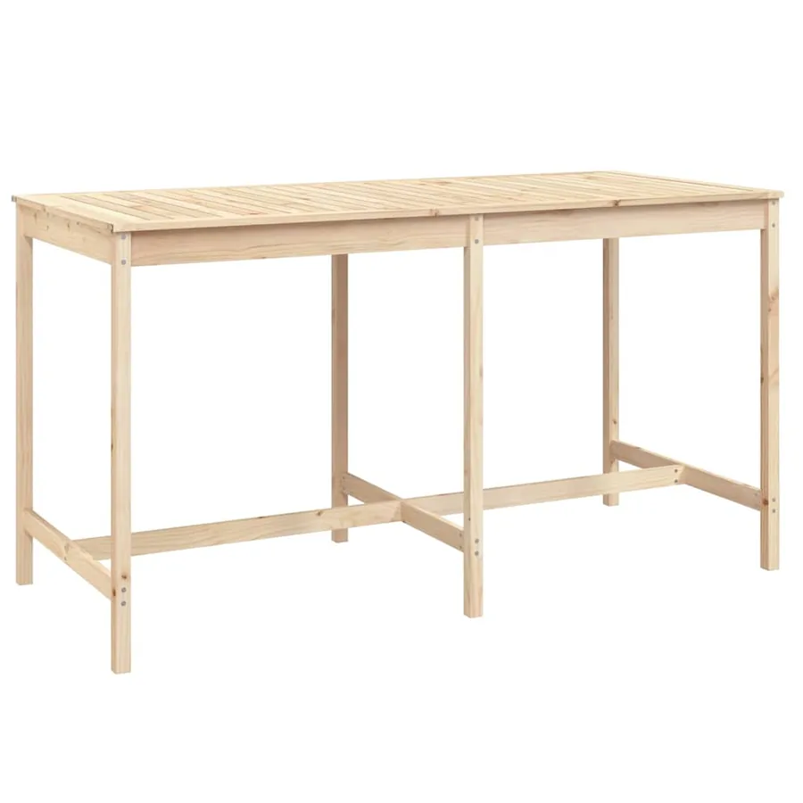 Ensemble de bar de jardin 9 pcs Bois de pin massif - 8