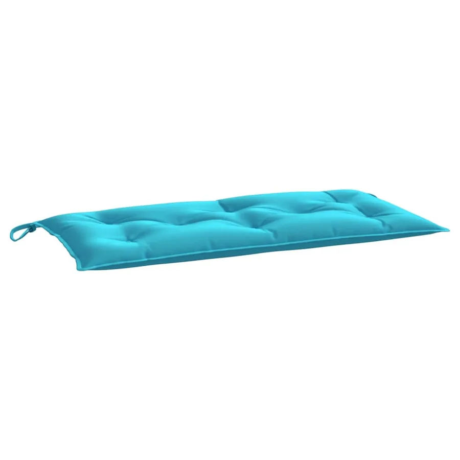 Coussin de banc de jardin turquoise 100x50x7 cm tissu oxford - 2