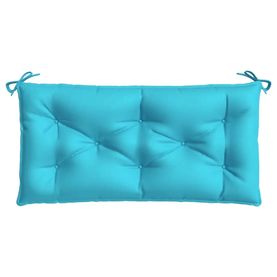 Coussin de banc de jardin turquoise 100x50x7 cm tissu oxford - 4