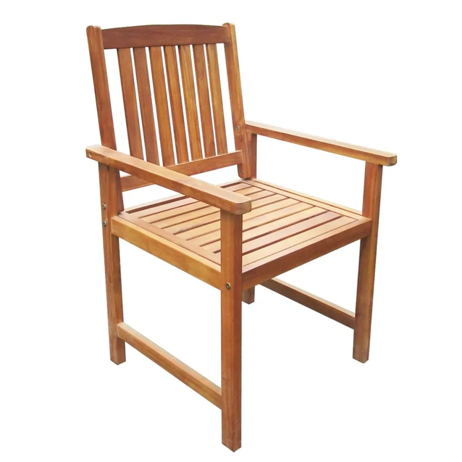 Ensemble à manger d'extérieur 5 pcs Bois d'acacia solide - 5