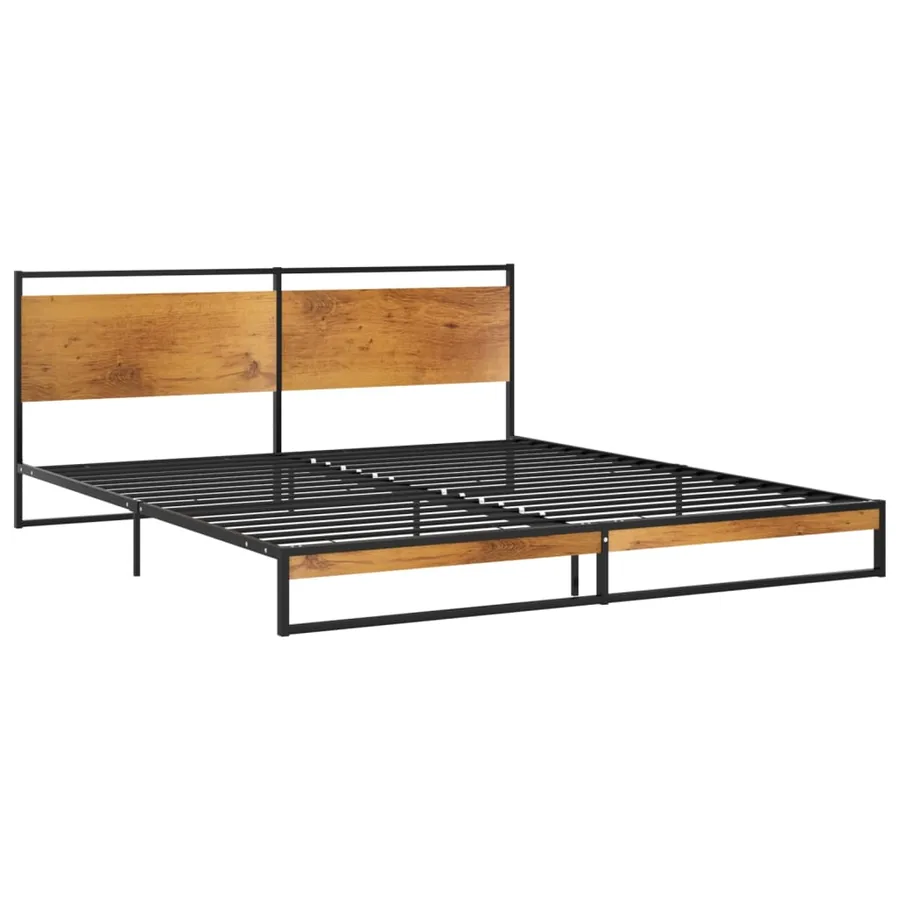 Cadre de lit sans matelas métal 180x200 cm - 2