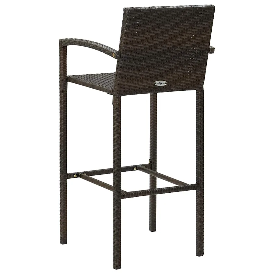 Ensemble de bar de jardin 5 pcs Marron - 16