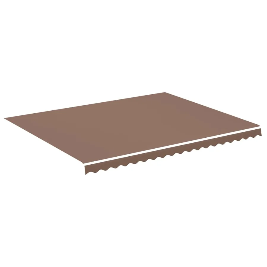 Tissu de remplacement pour auvent marron 4,5x3,5 m polyester - 2