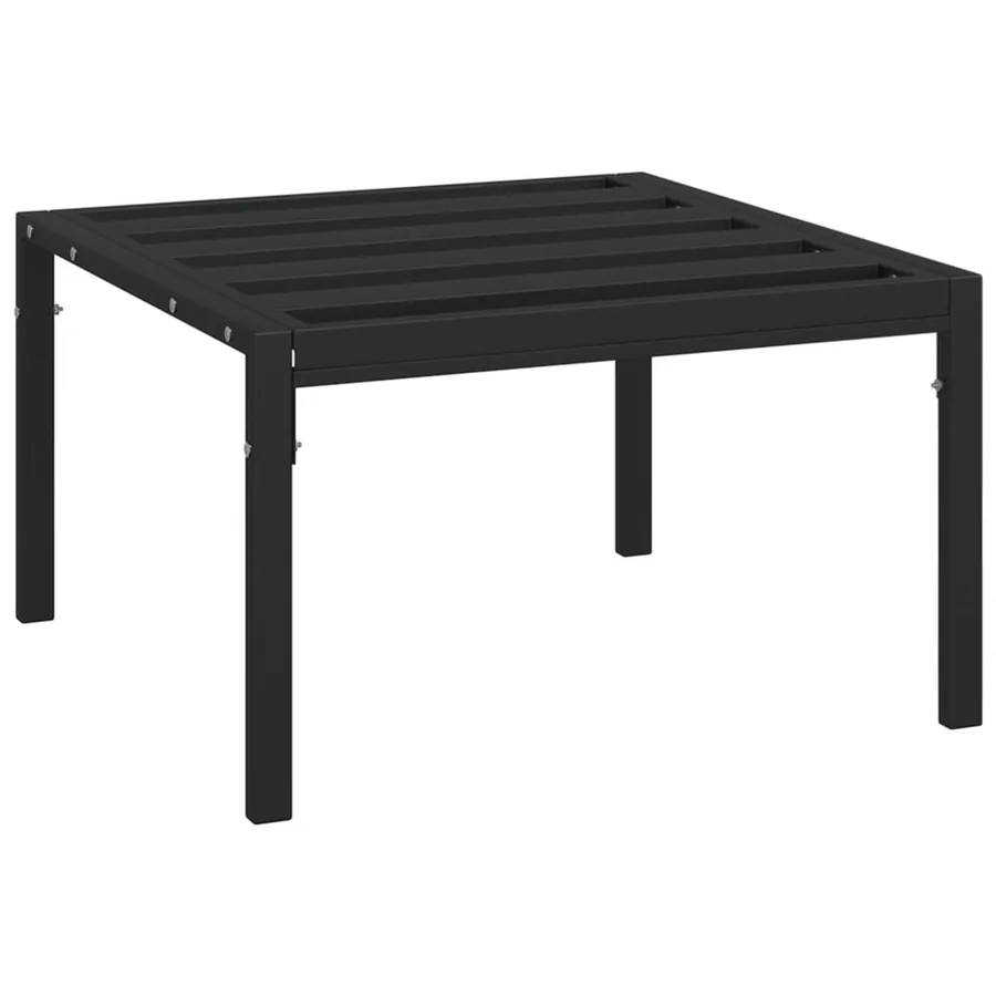 Salon de jardin 7 pcs avec coussins gris bambou acier - 8