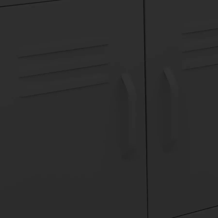Armoire de rangement Noir 60x35x56 cm Acier - 7