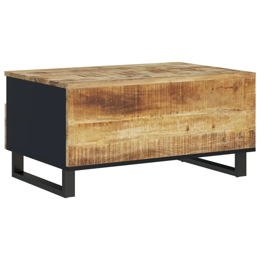 Table basse 80x54x40 cm Bois de manguier solide et d'ingénierie - 5