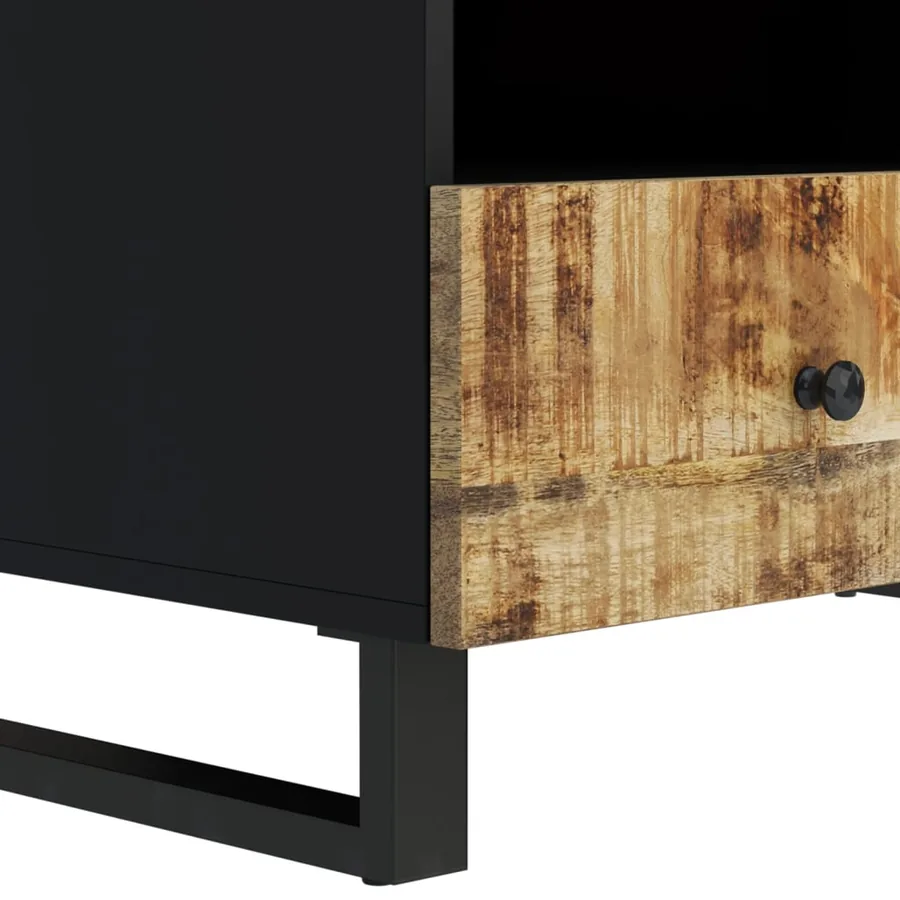 Table basse 80x54x40 cm Bois de manguier solide et d'ingénierie - 7
