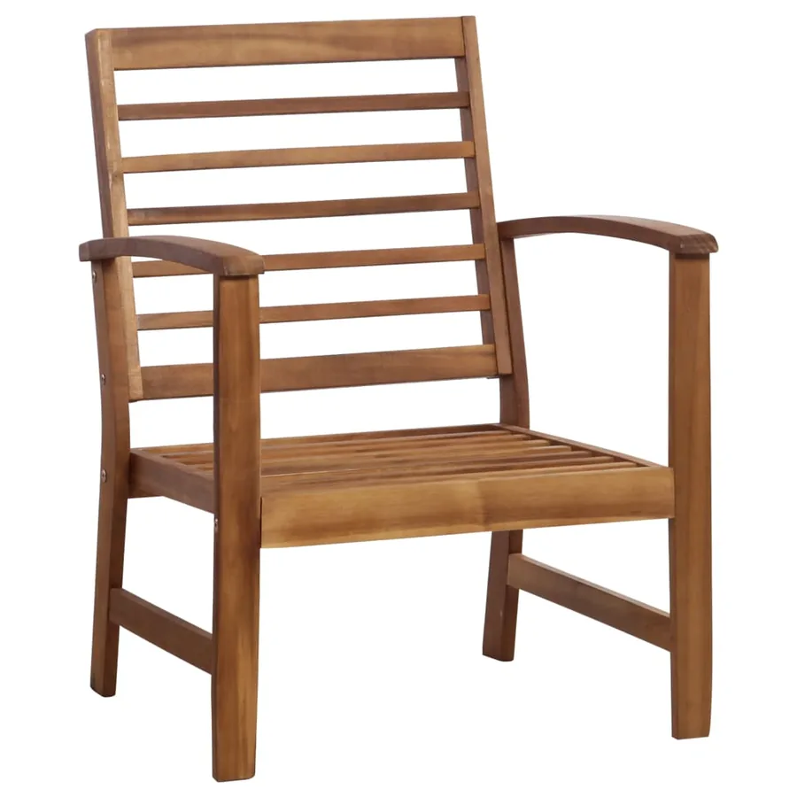 Salon de jardin 4 pcs Bois d'acacia solide - 3