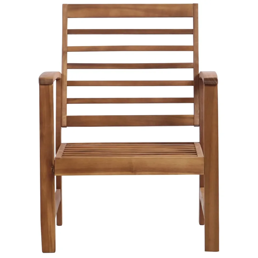 Salon de jardin 4 pcs Bois d'acacia solide - 4