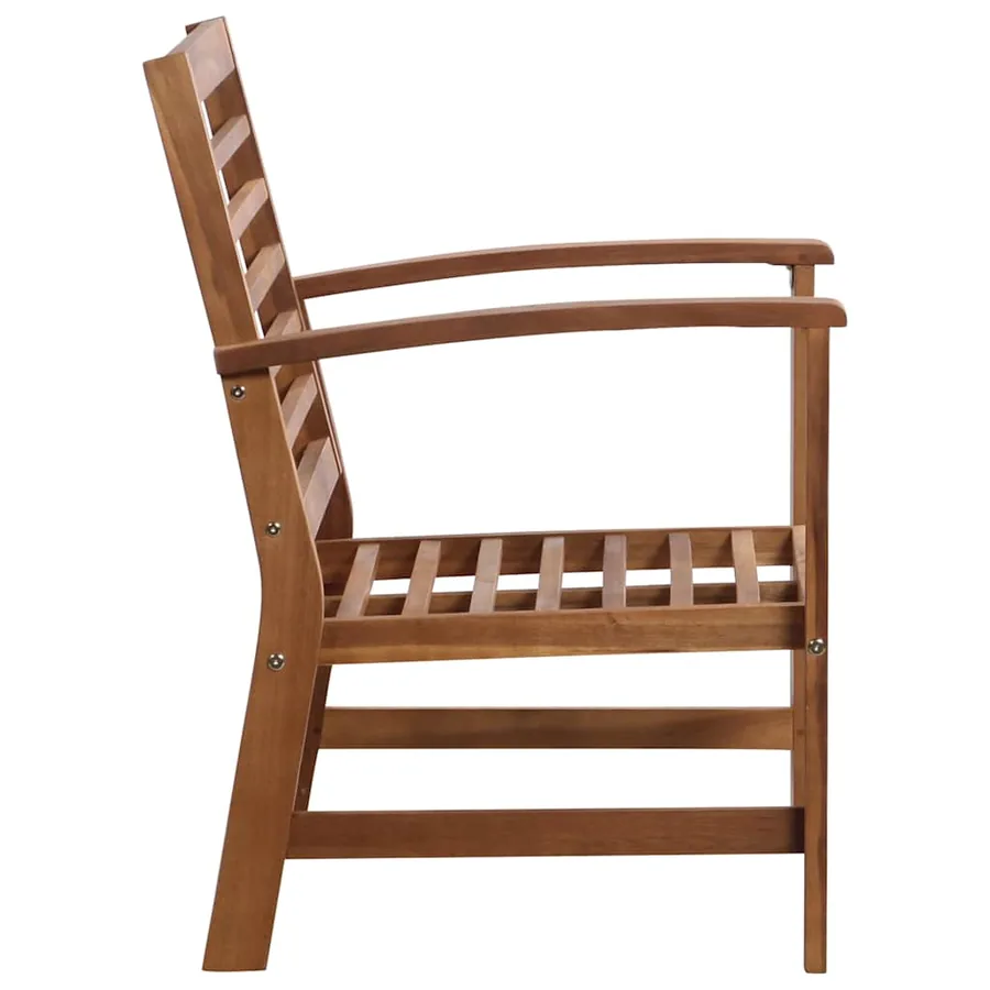 Salon de jardin 4 pcs Bois d'acacia solide - 5
