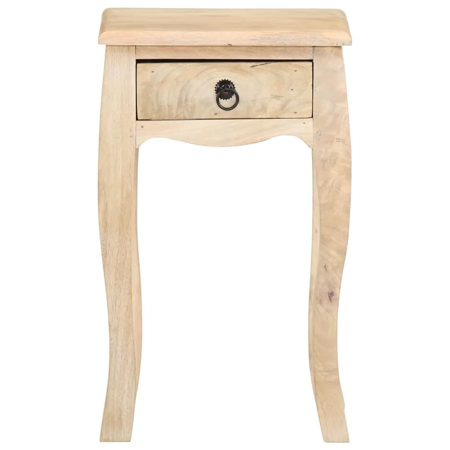 Table de chevet 28x28x46 cm Bois de manguier massif - 2