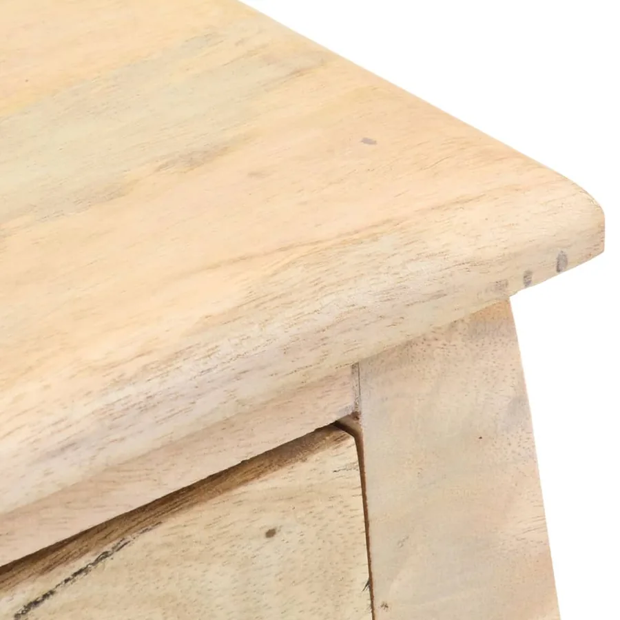 Table de chevet 28x28x46 cm Bois de manguier massif - 6