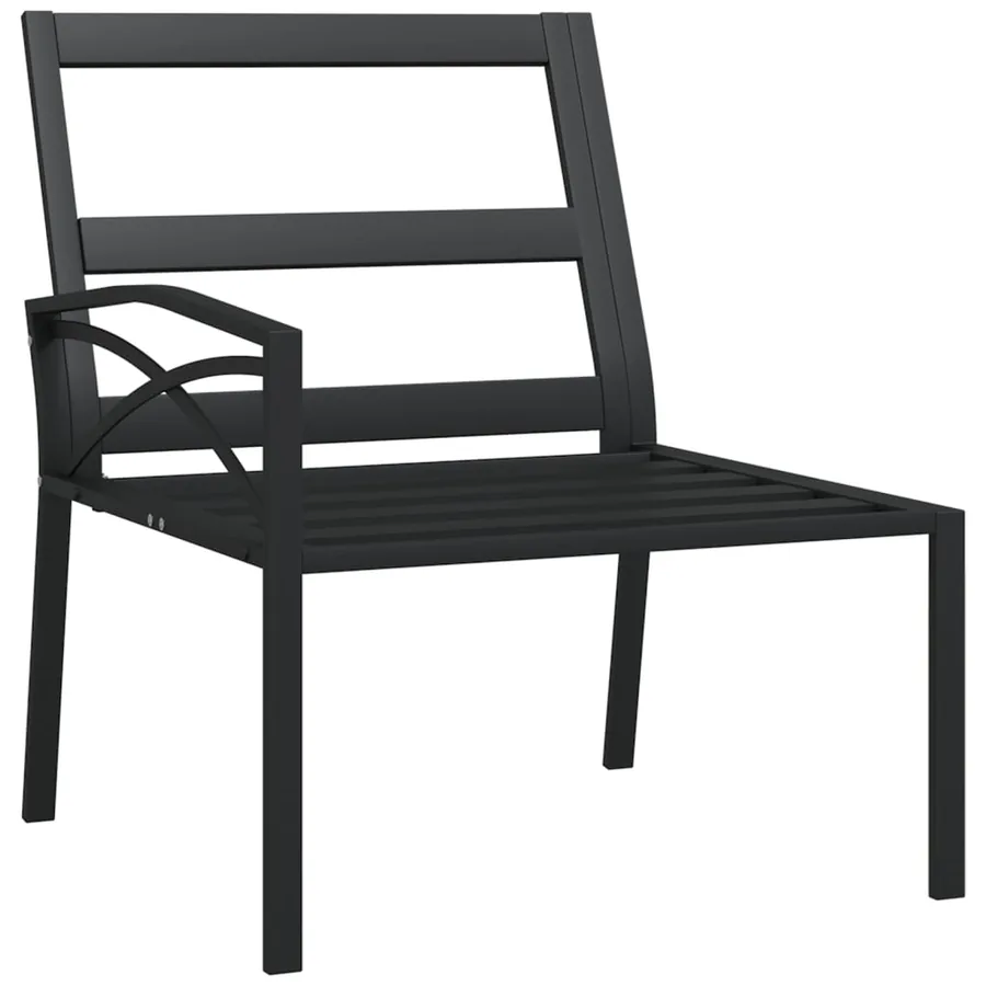Chaises de jardin avec coussins gris lot de 2 62x75x79 cm acier - 7