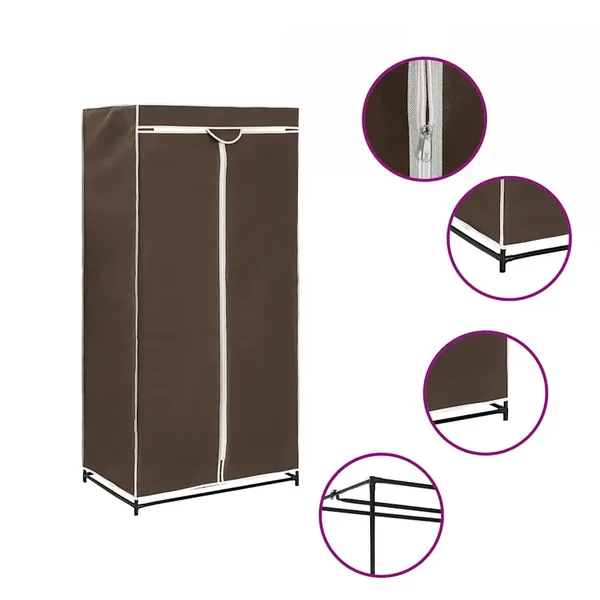 Garde-robe Marron 75x50x160 cm