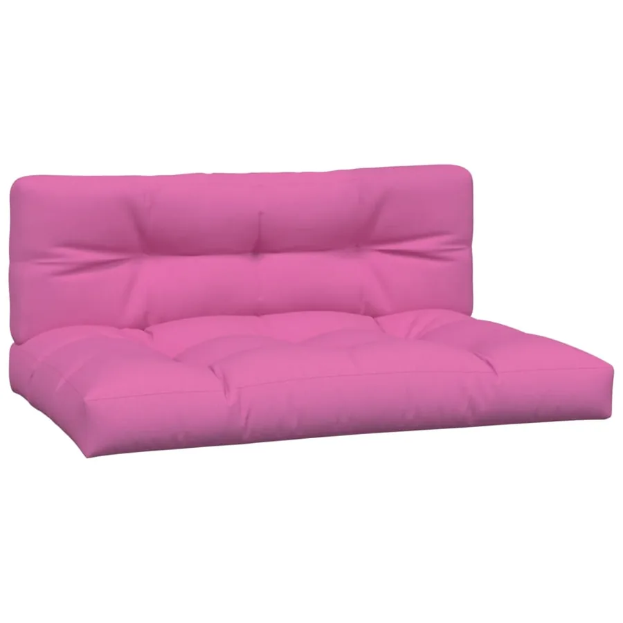 Coussins de palette lot de 2 rose tissu - 2