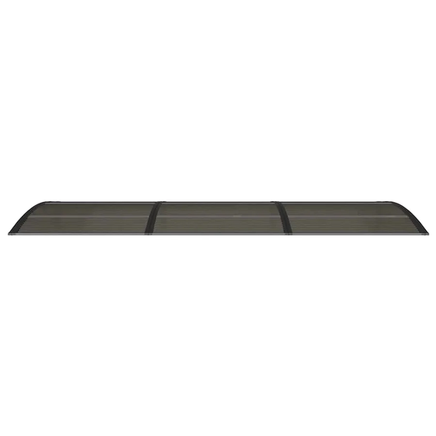 Auvent de porte Noir 300x100 cm Polycarbonate - 4