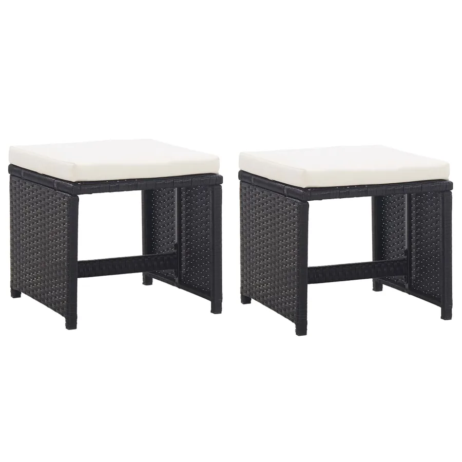 Ensemble à manger d’extérieur 11 pcs coussins résine tressée - 4
