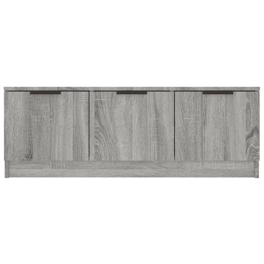 Meuble TV Sonoma gris 102x35x36,5 cm Bois d'ingénierie - 6