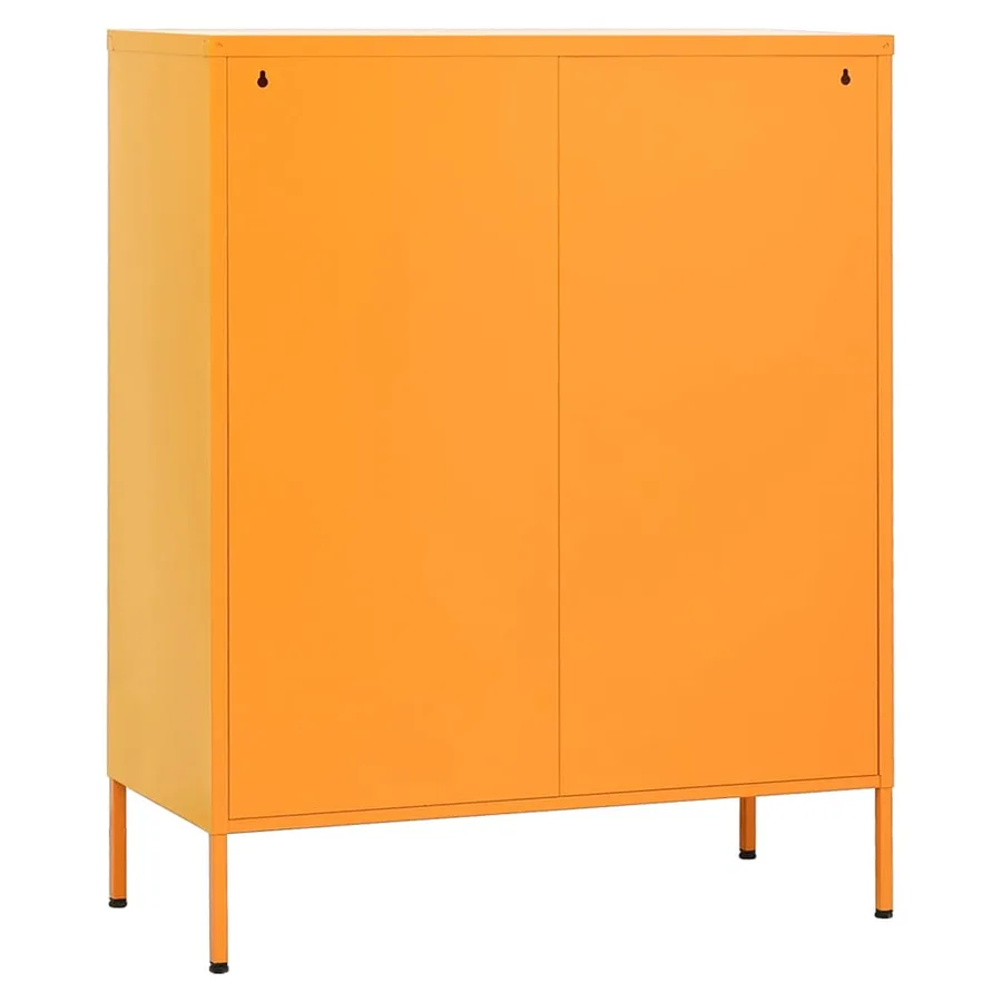 Armoire de rangement Jaune moutarde 80 x 35 x 101,5 cm Acier - 6