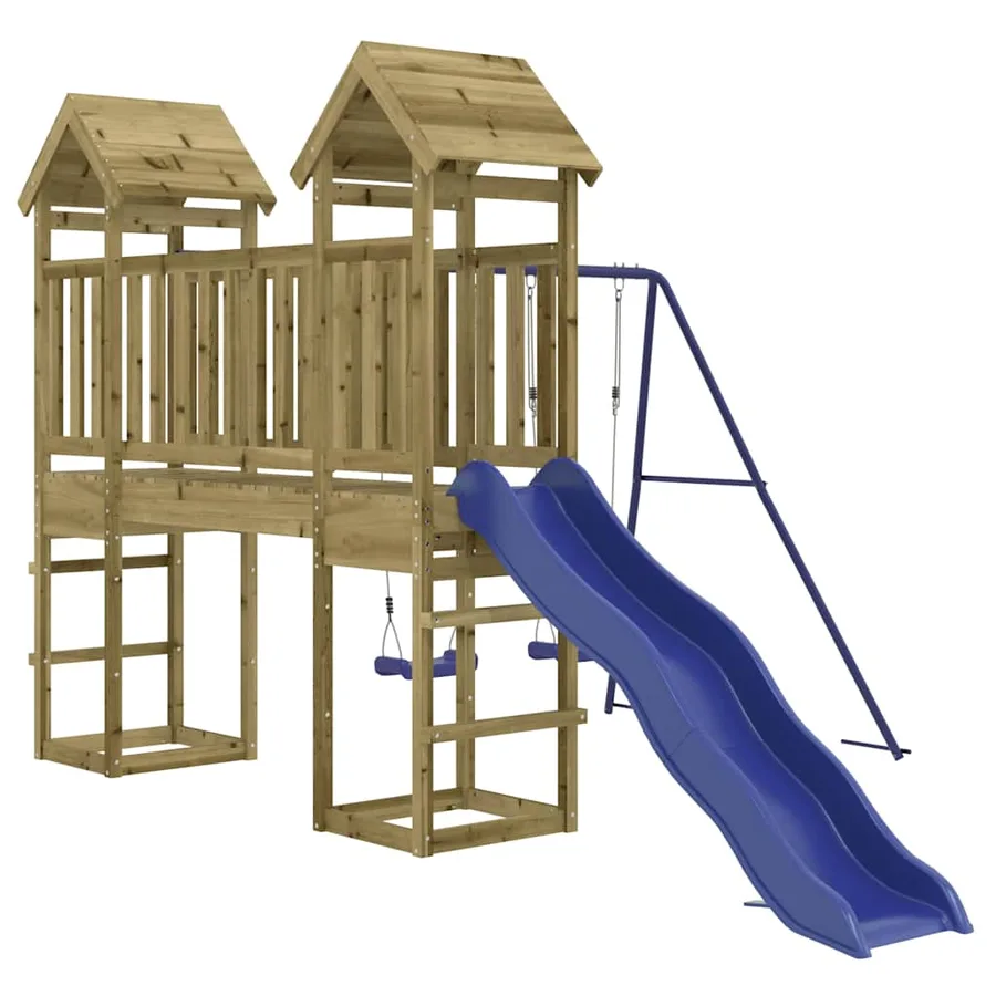 Aire de jeux d'extérieur bois de pin imprégné - 3