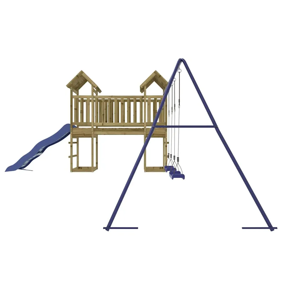Aire de jeux d'extérieur bois de pin imprégné - 6