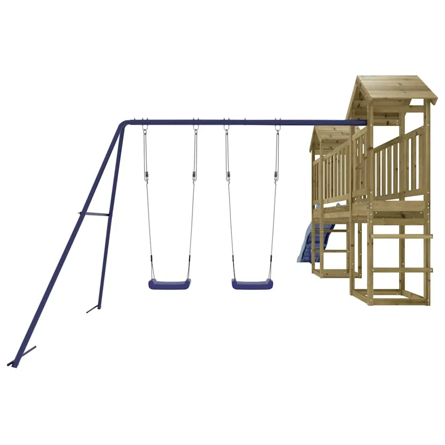 Aire de jeux d'extérieur bois de pin imprégné - 7