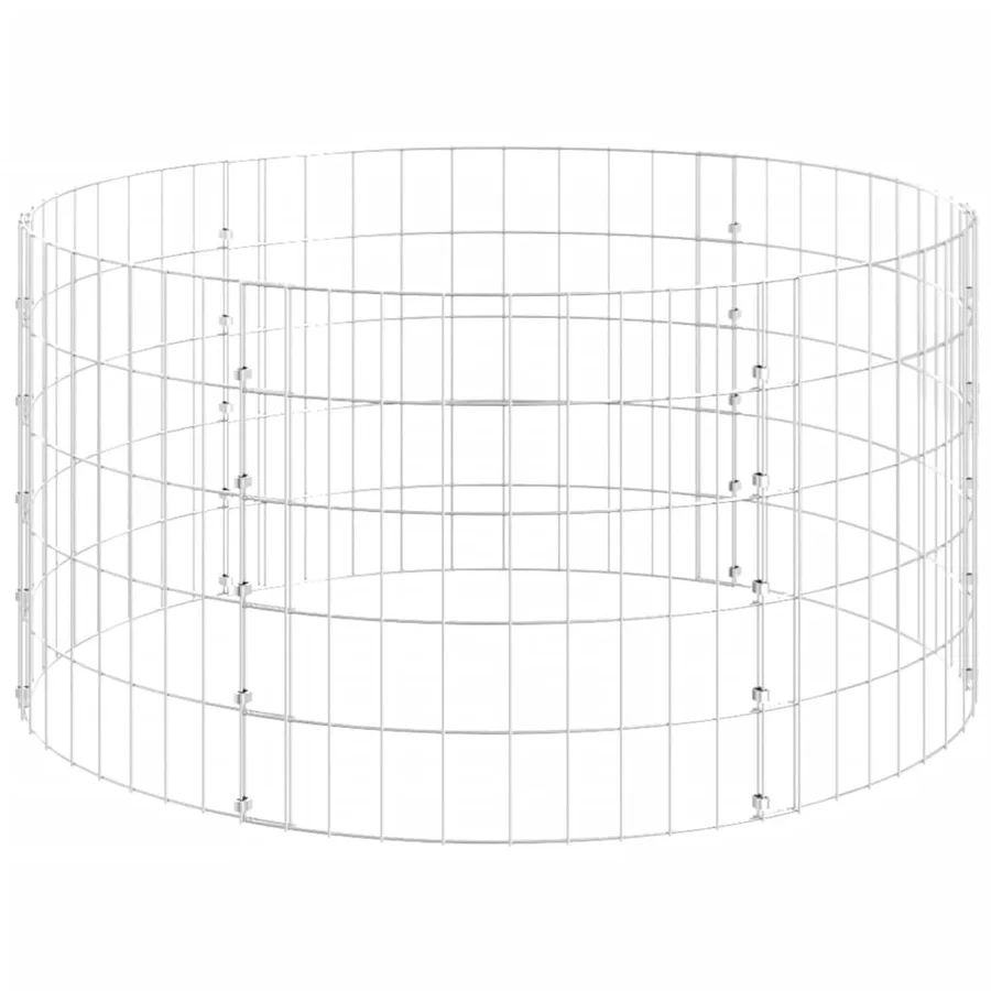 Composteur de jardin Ø100x50 cm Acier galvanisé - 4