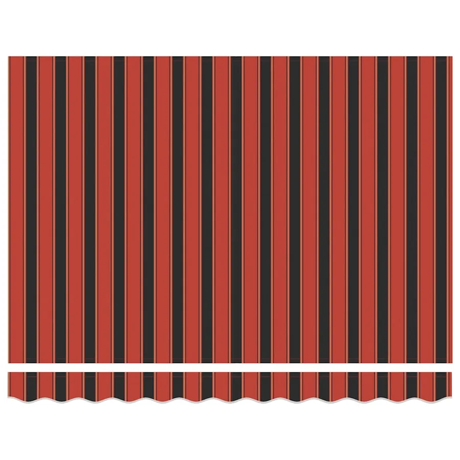 Auvent rétractable orange et marron 3x2,5 m tissu et aluminium - 7