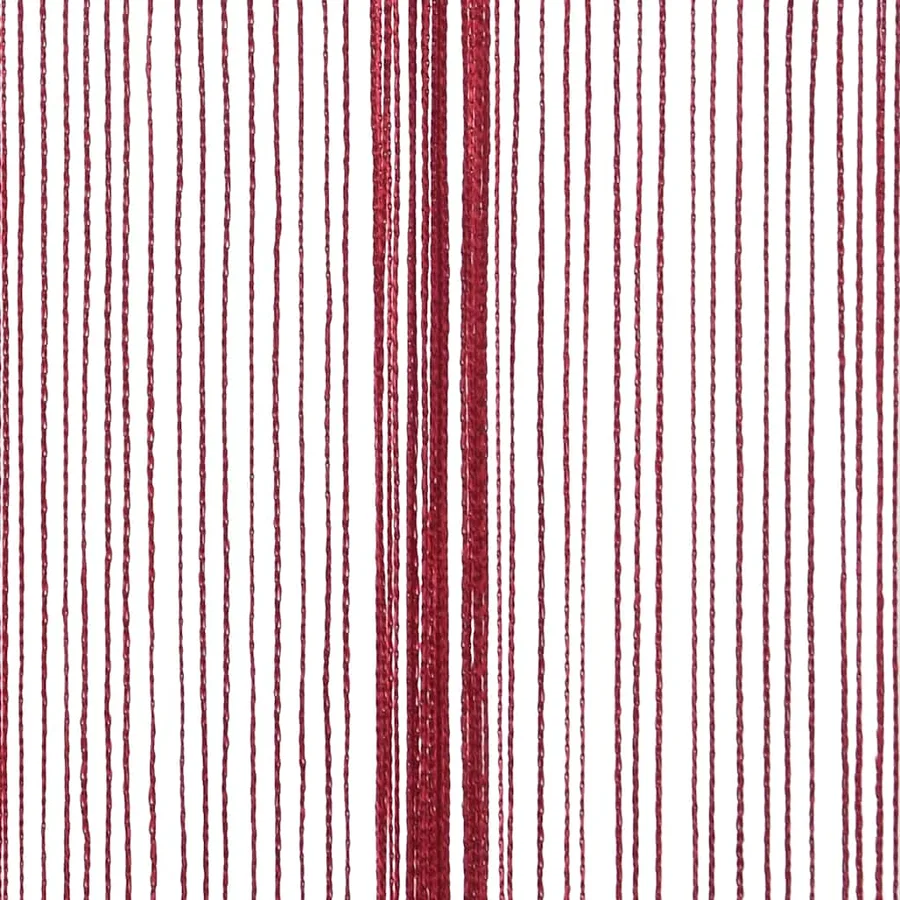 Rideau en fils 2 pcs 100 x 250 cm Bordeaux - 8