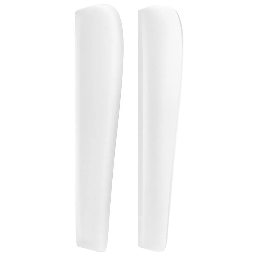Tête de lit avec oreilles Blanc 203x23x118/128 cm Similicuir - 4