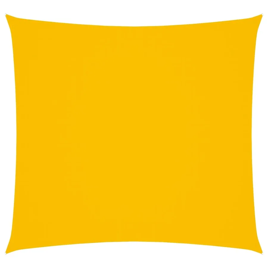 Voile de parasol tissu oxford carré 4,5x4,5 m jaune - 2