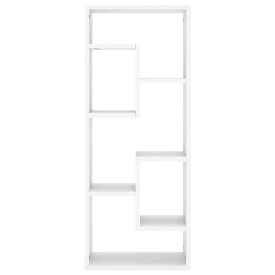 Étagère murale Blanc 36x16x90 cm Bois d'ingénierie - 4