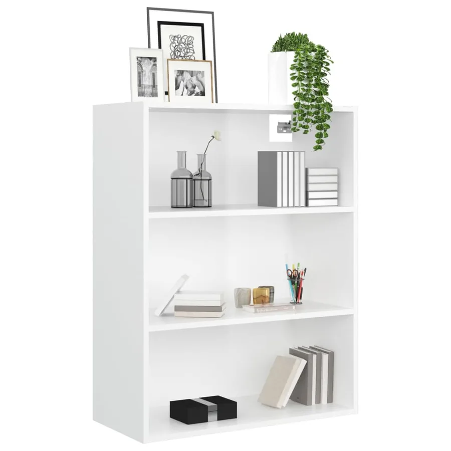 Armoire murale suspendue Blanc brillant 69,5x32,5x90 cm - 4