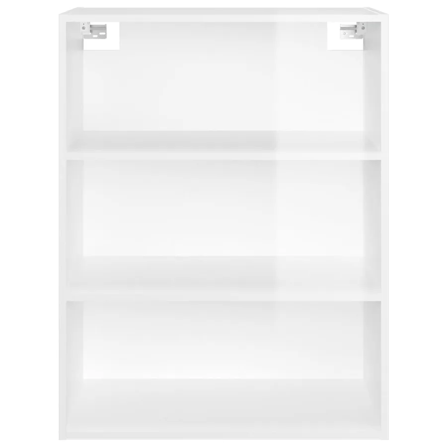 Armoire murale suspendue Blanc brillant 69,5x32,5x90 cm - 5