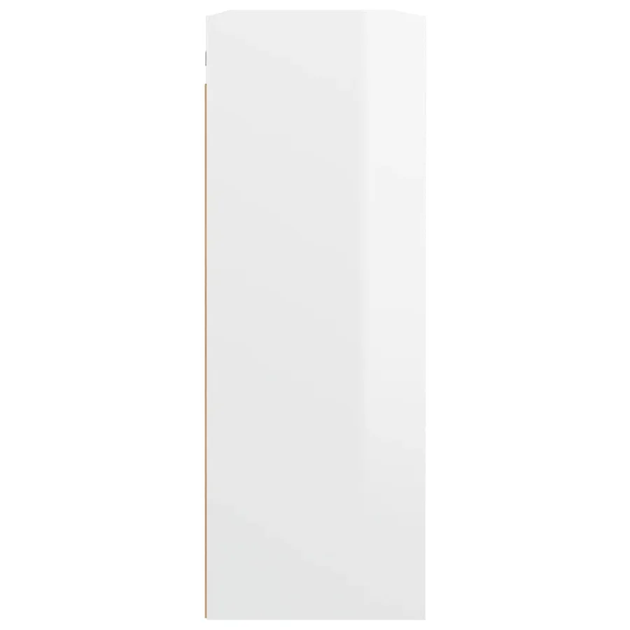 Armoire murale suspendue Blanc brillant 69,5x32,5x90 cm - 6