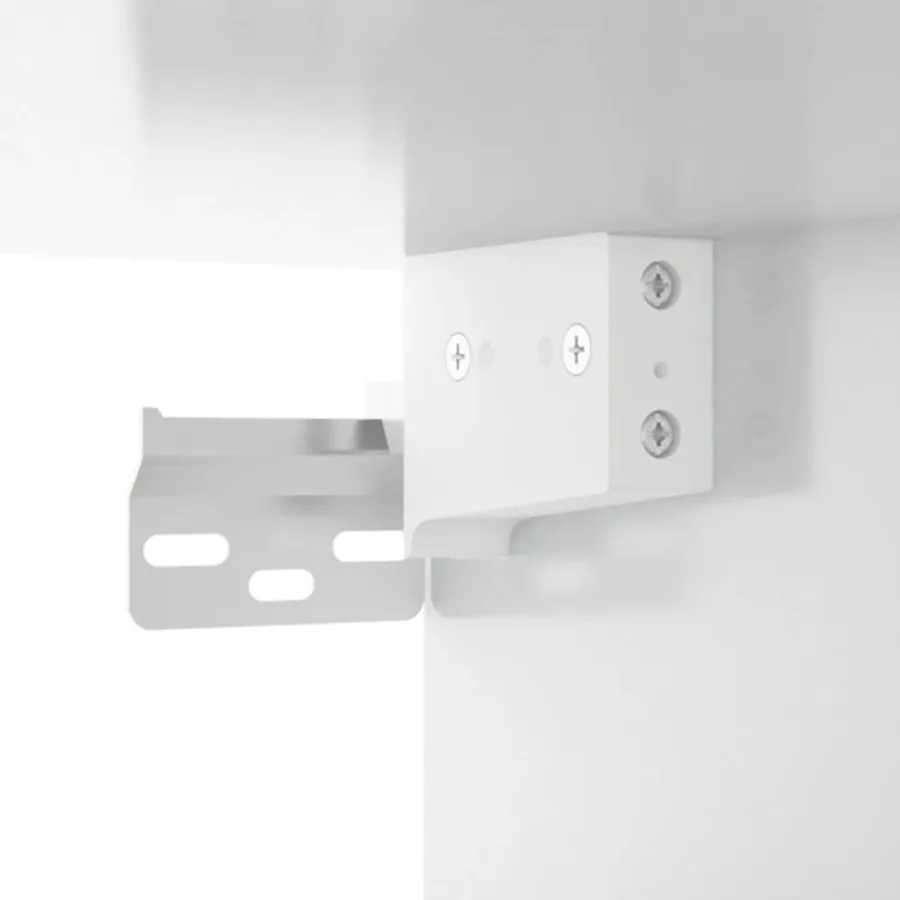 Armoire murale suspendue Blanc brillant 69,5x32,5x90 cm - 7