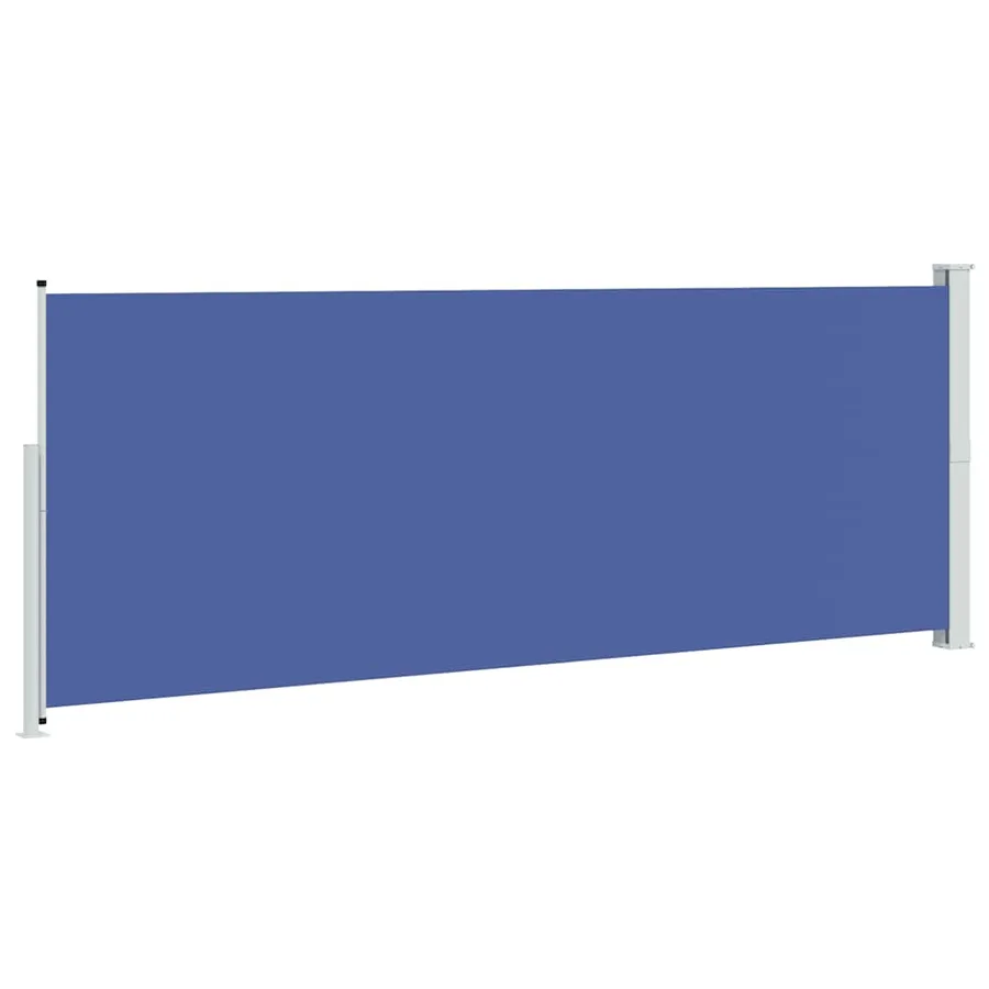 Auvent latéral rétractable de patio 180x500 cm Bleu - 6